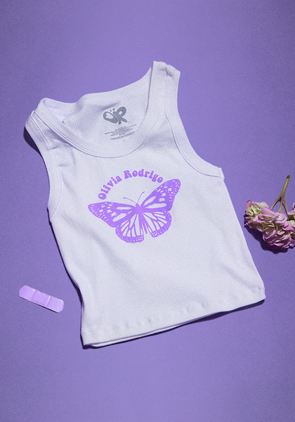 GUTS baby tank in white – Olivia Rodrigo | Official Store