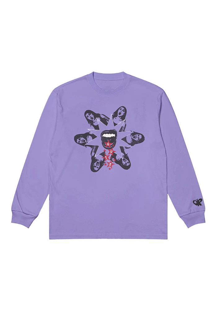 GUTS dateback longsleeve t-shirt in purple - Olivia Rodrigo