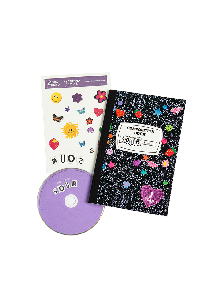 良品 Olivia Rodrigo sour diary CD付 SOUR 1 year anniversary