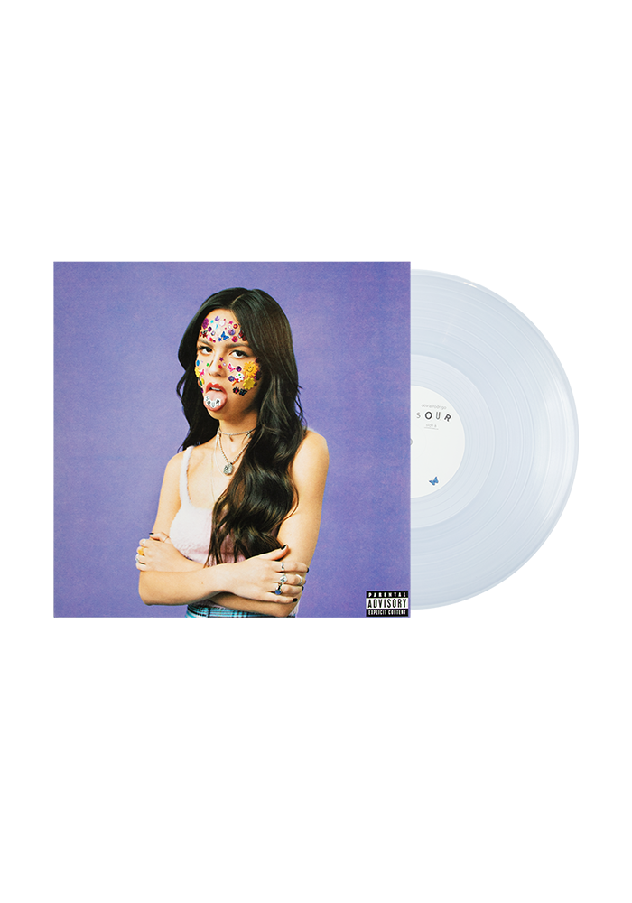 SOUR clear crystal vellum vinyl