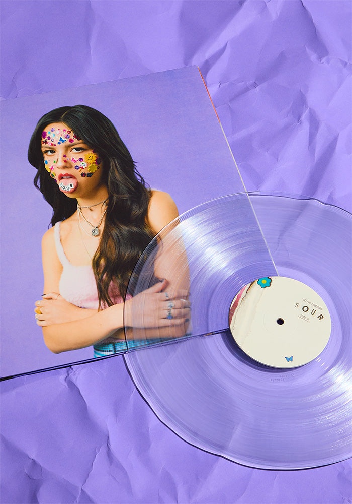 SOUR clear crystal vellum vinyl
