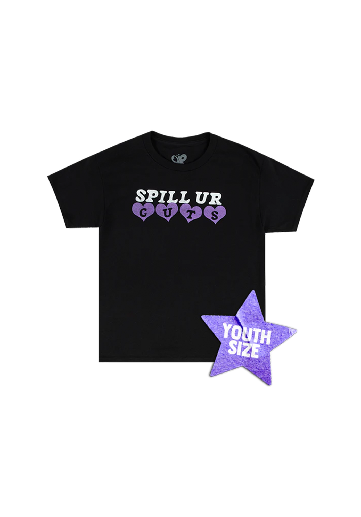 youth spill ur GUTS t-shirt in black - Olivia Rodrigo | Official Store