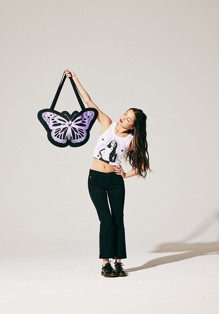 Butterfly Tote In Black Olivia Rodrigo Official Store butterfly-tote-in-black-olivia-rodrigo-official-store
