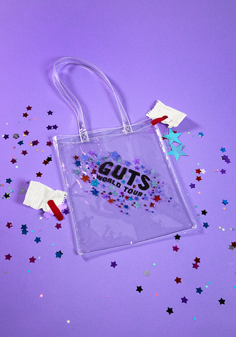 clear GUTS world tour tote lifestyle