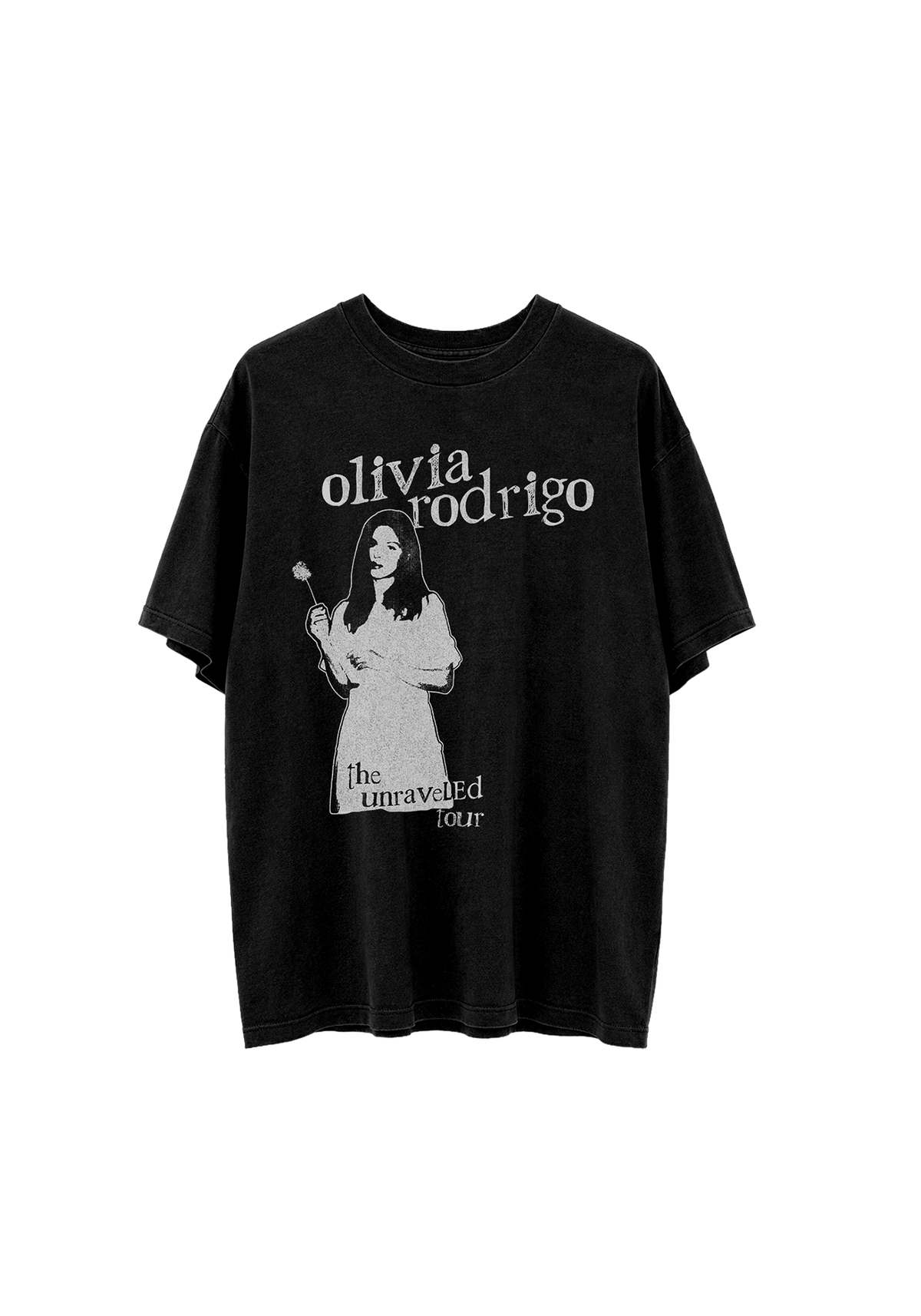 unraveled dandelion tour t-shirt front