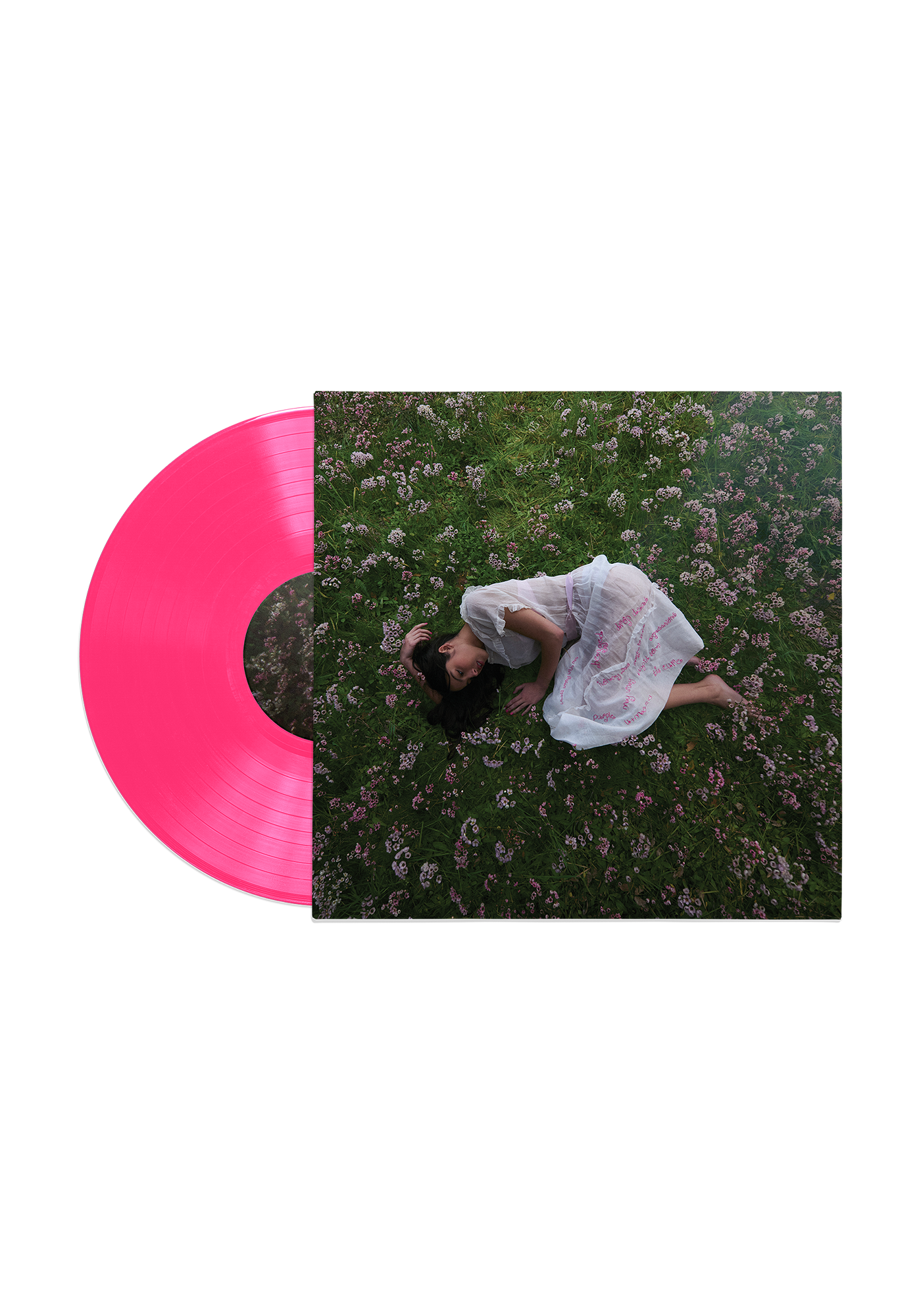 you seem pretty sad for a girl so in love - exclusive 'sticky sweet' hot pink vinyl back