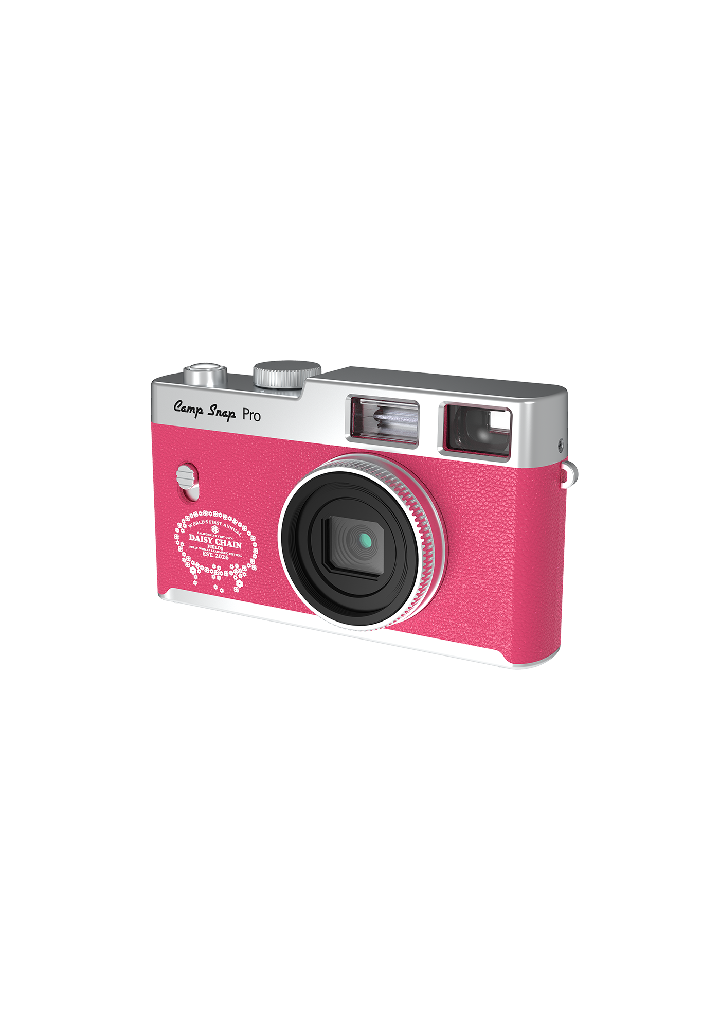 Daisy Chain Fields Camp Snap Pro Screen-Free Digital Camera (Hot Pink) front