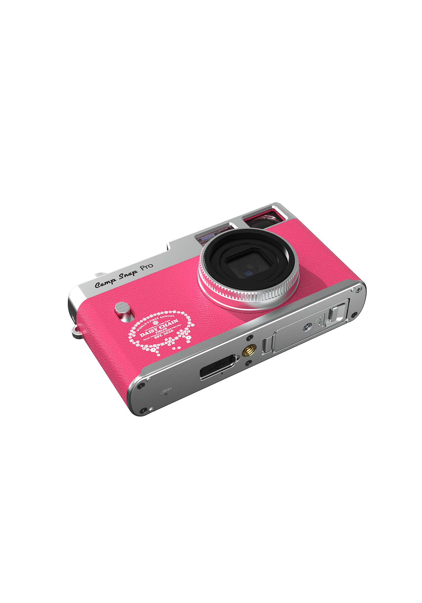Daisy Chain Fields Camp Snap Pro Screen-Free Digital Camera (Hot Pink) back