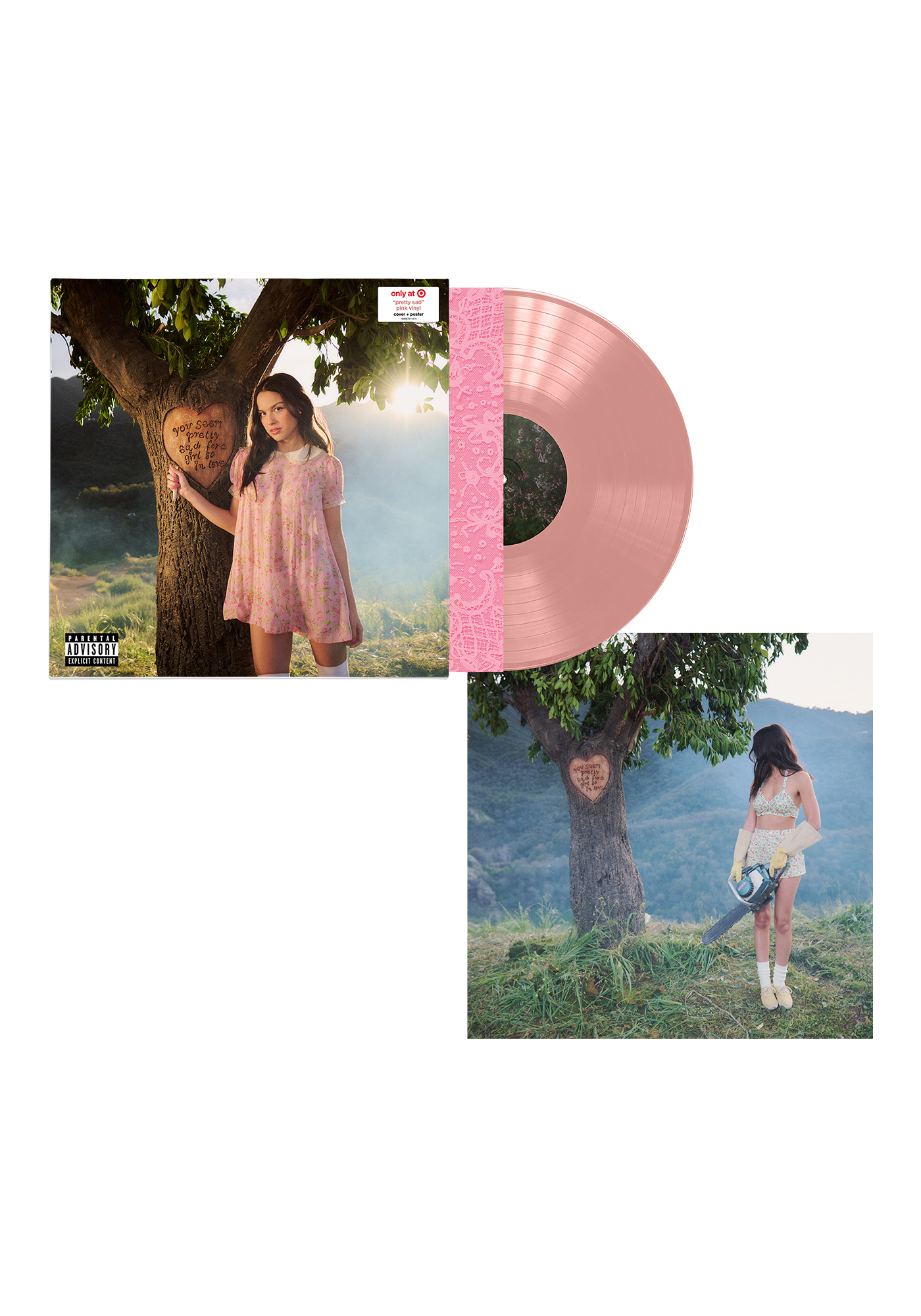 you seem pretty sad for a girl so in love - target exclusive 'pretty sad' pink vinyl 