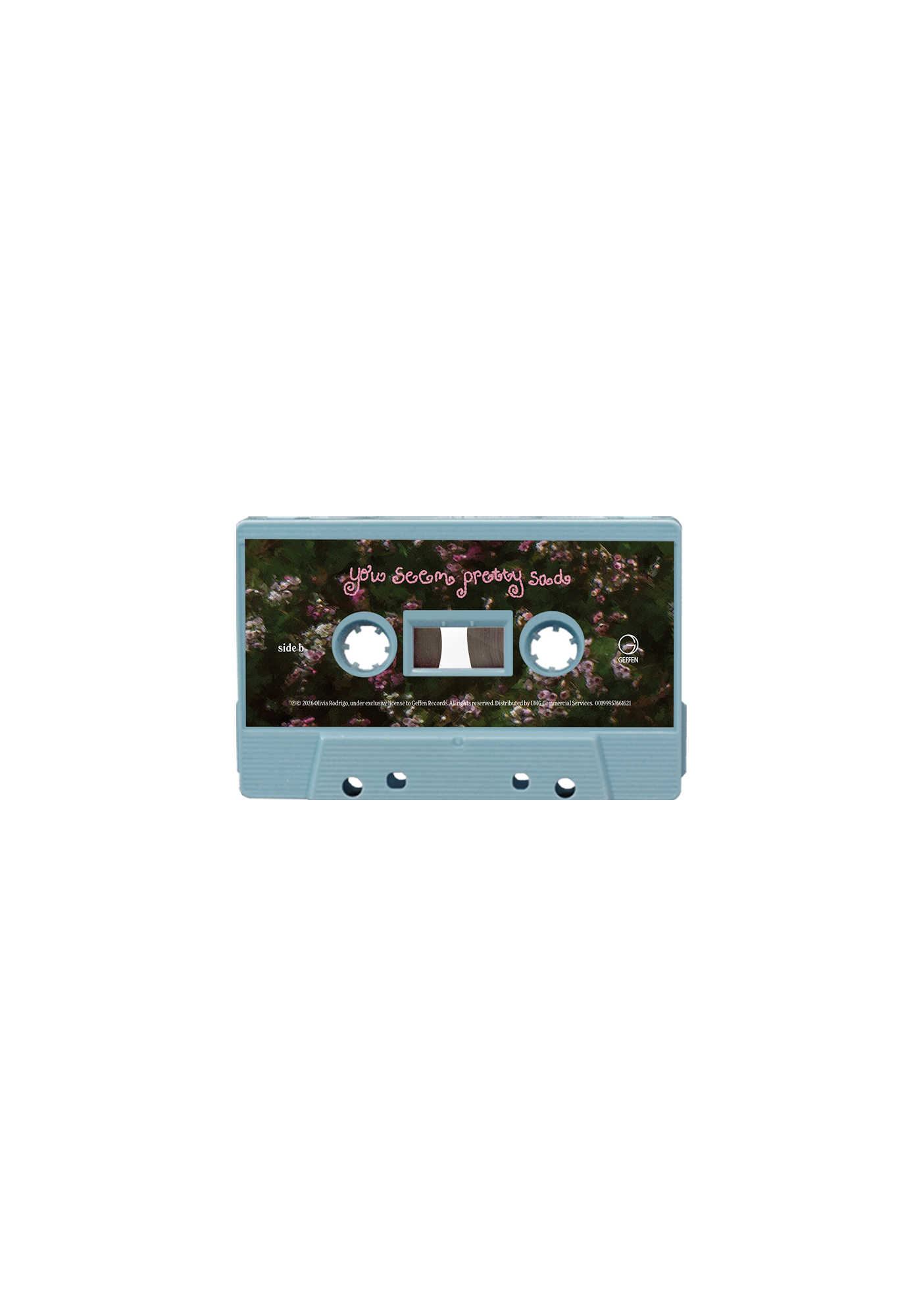 you seem pretty sad for a girl so in love - exclusive baby blue cassette