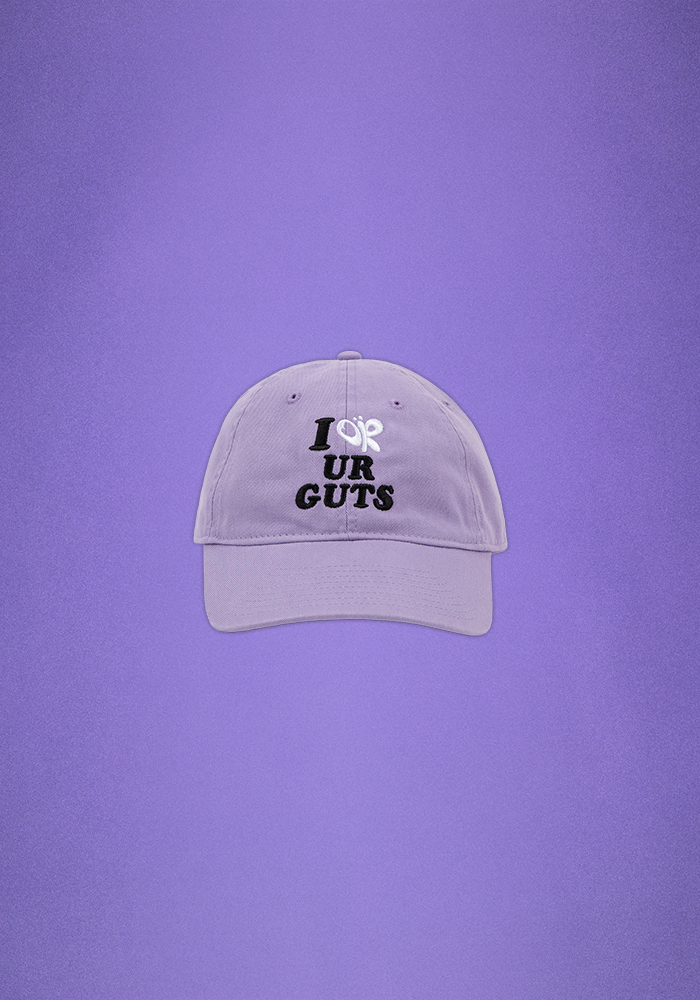 Purple top dad hat