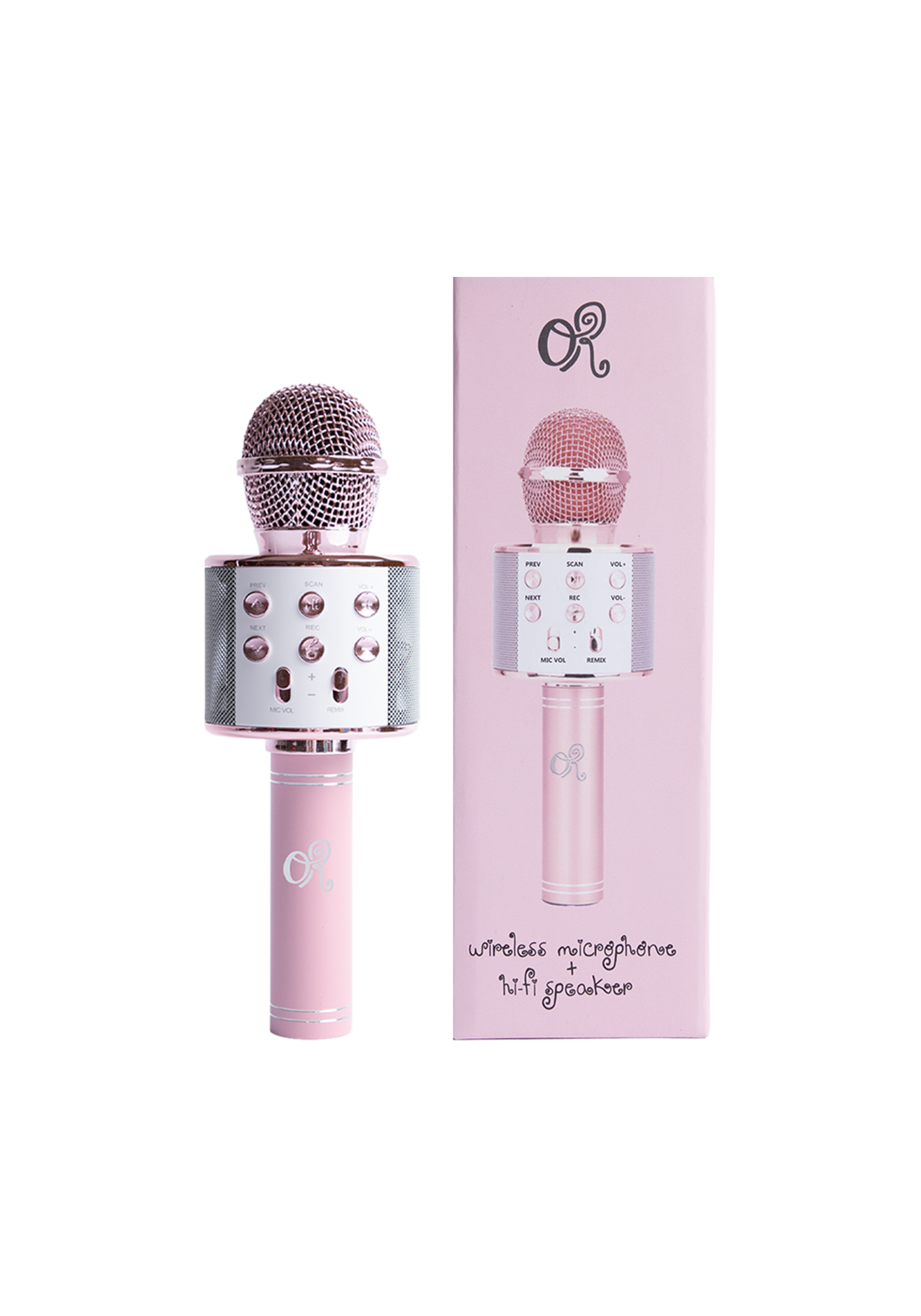 logo wireless bluetooth karaoke microphone box