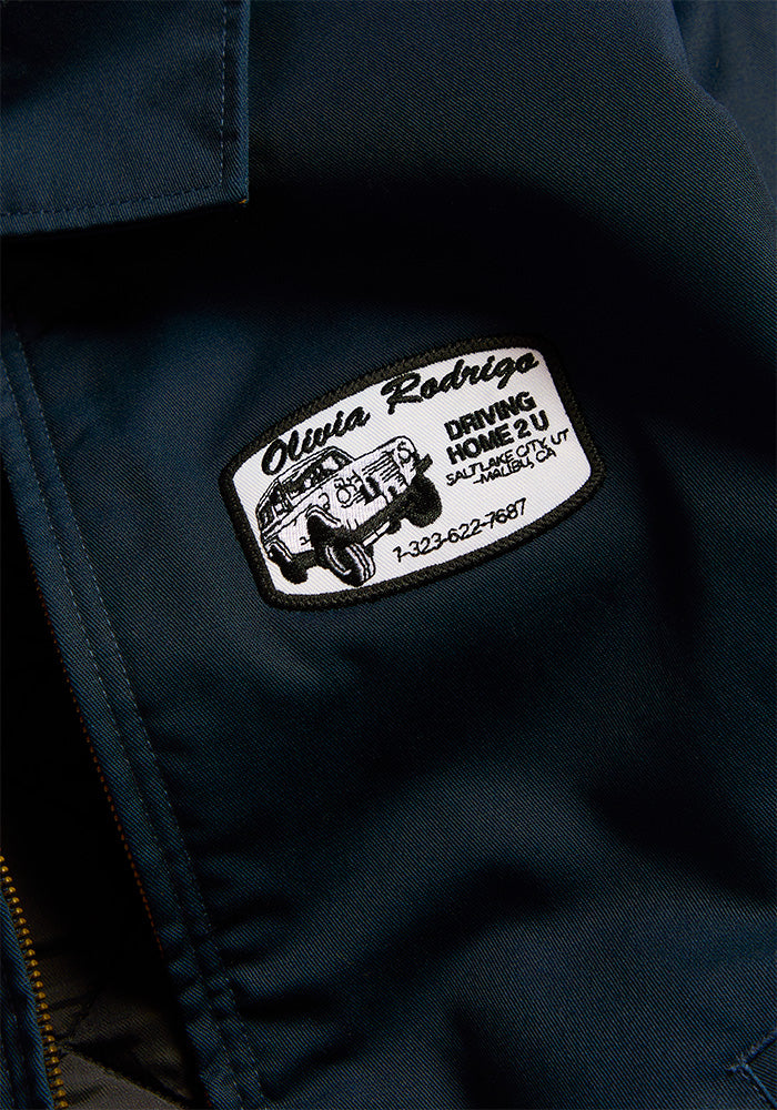 SOUR work jacket in navy - Olivia Rodrigo | Official Store