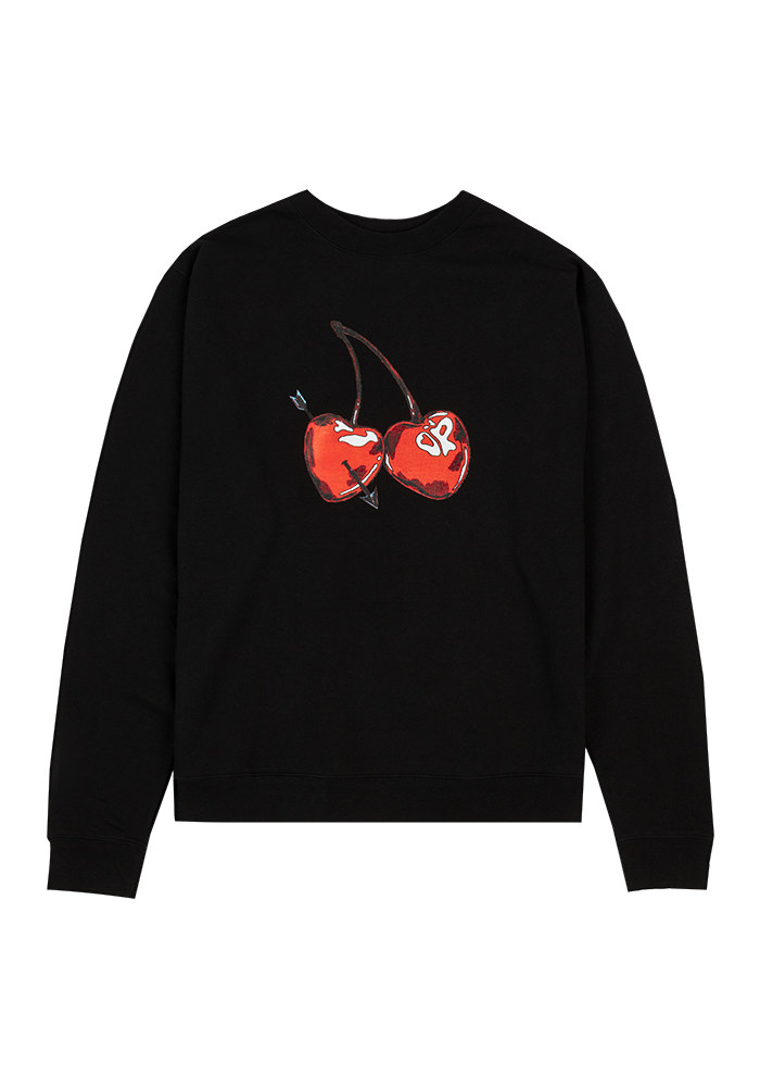 cherries crewneck pullover