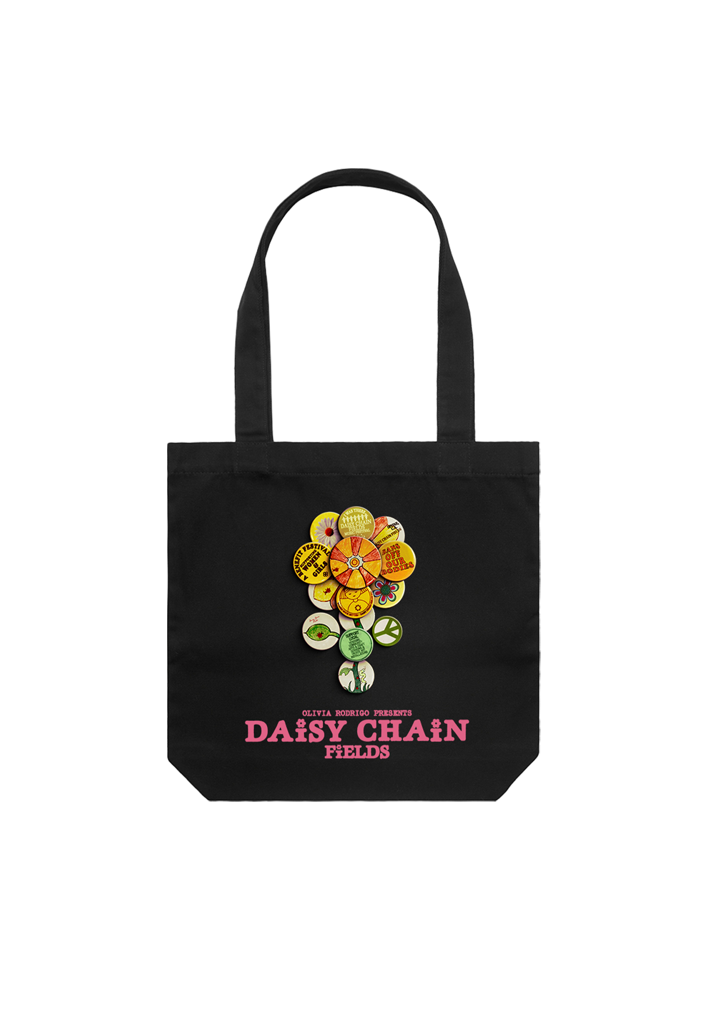 Daisy Chain Fields Admat Tote front