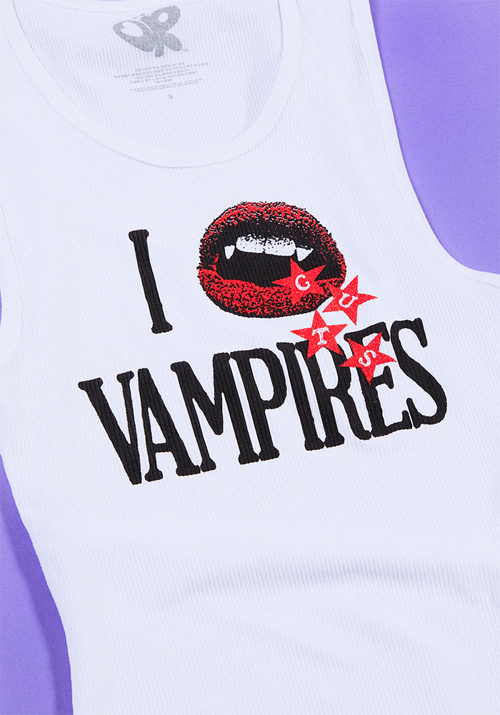 vampire lover tank top detail