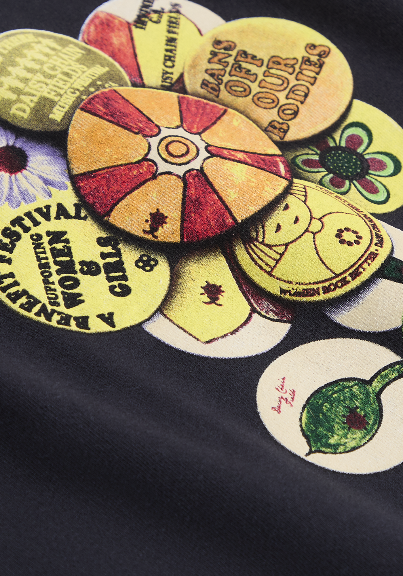Daisy Chain Fields Admat T-Shirt art detail