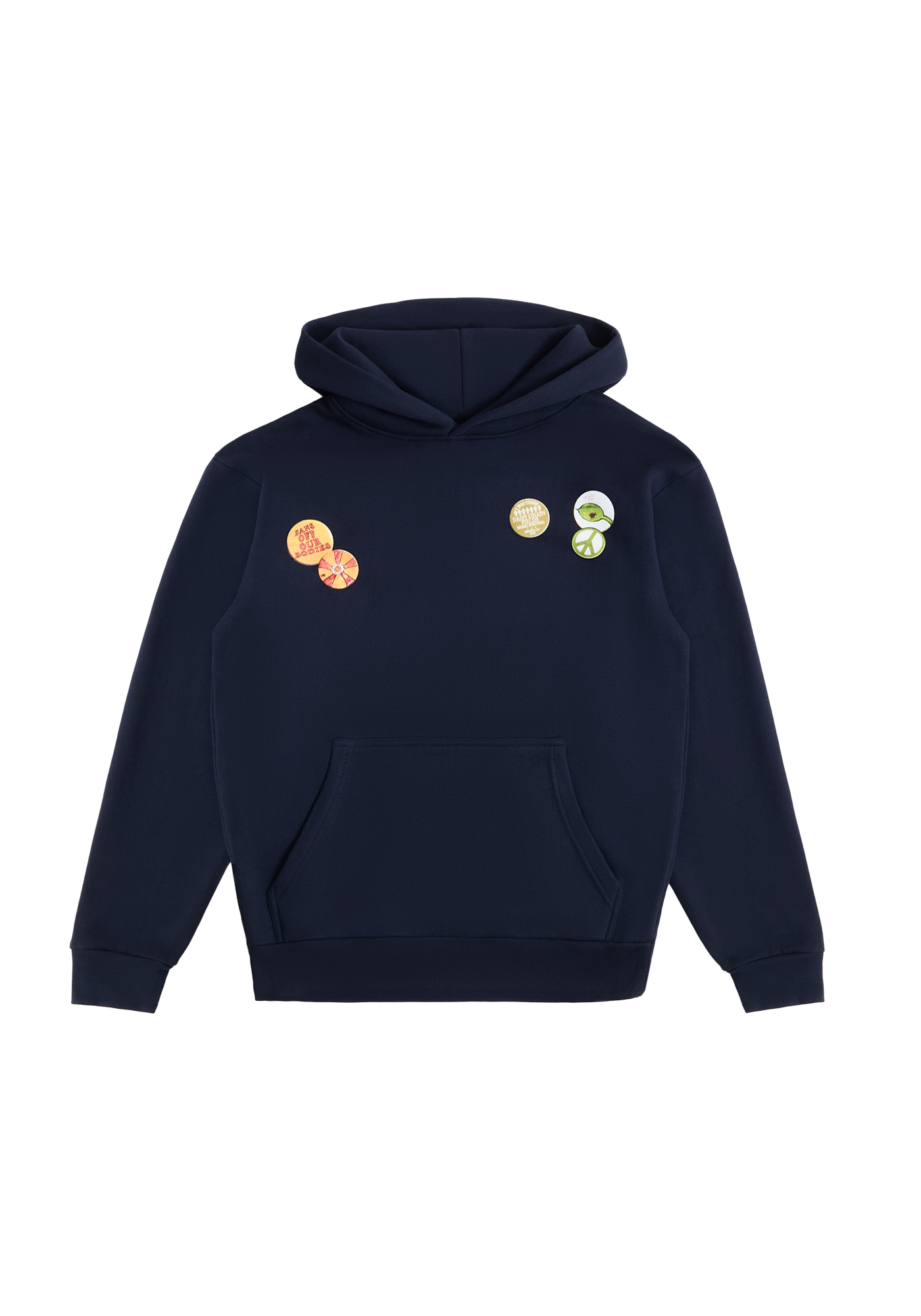 Daisy Chain Fields Pins Pullover Hoodie front
