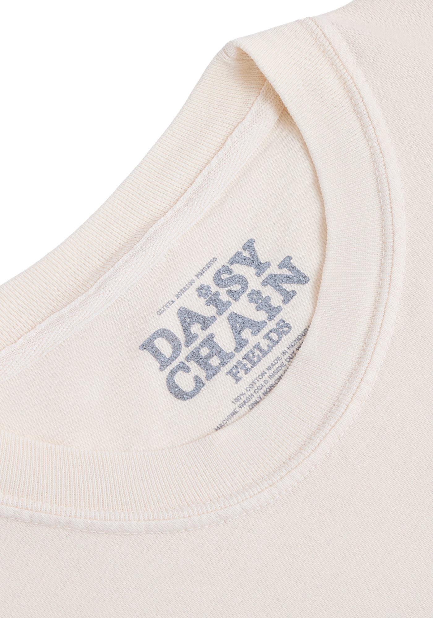 Daisy Chain Fields Illustration T-Shirt tag detail