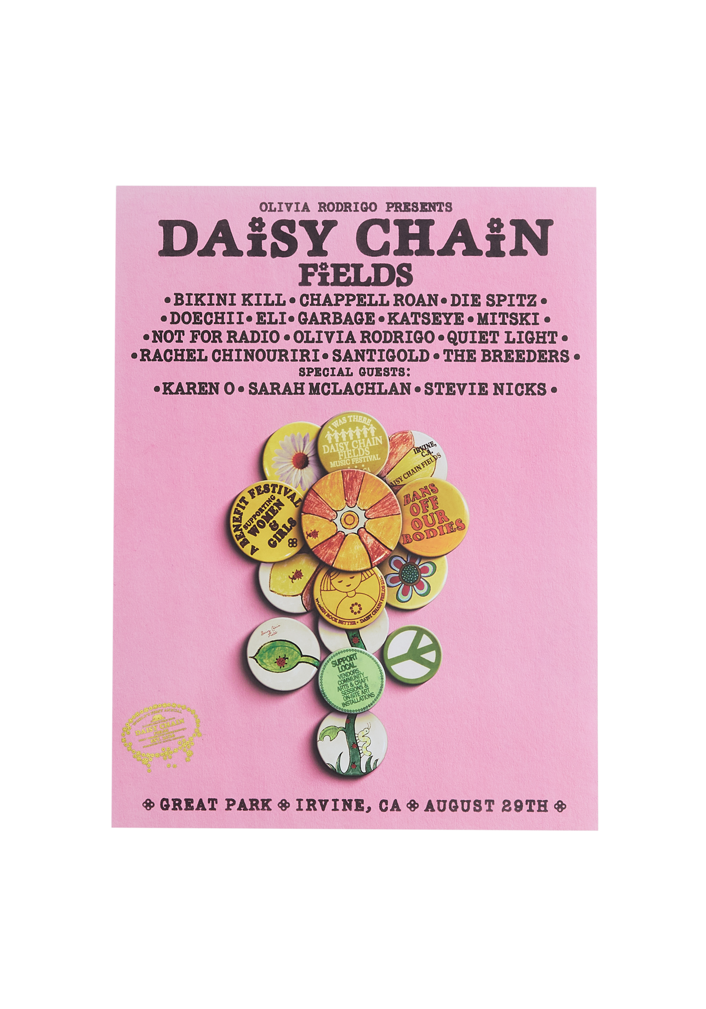 Daisy Chain Festival Admat Poster