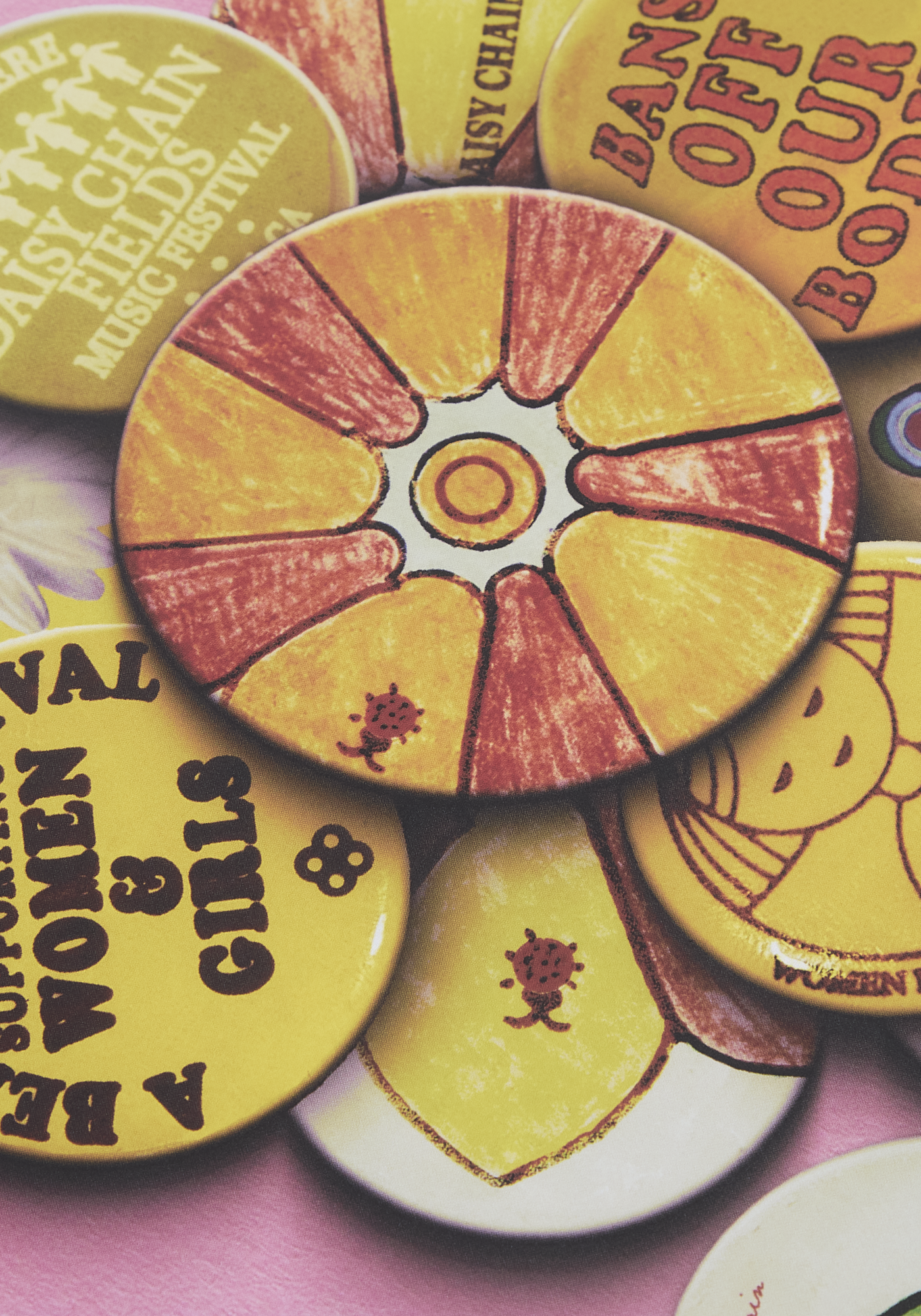 Daisy Chain Festival Admat Poster pin detail