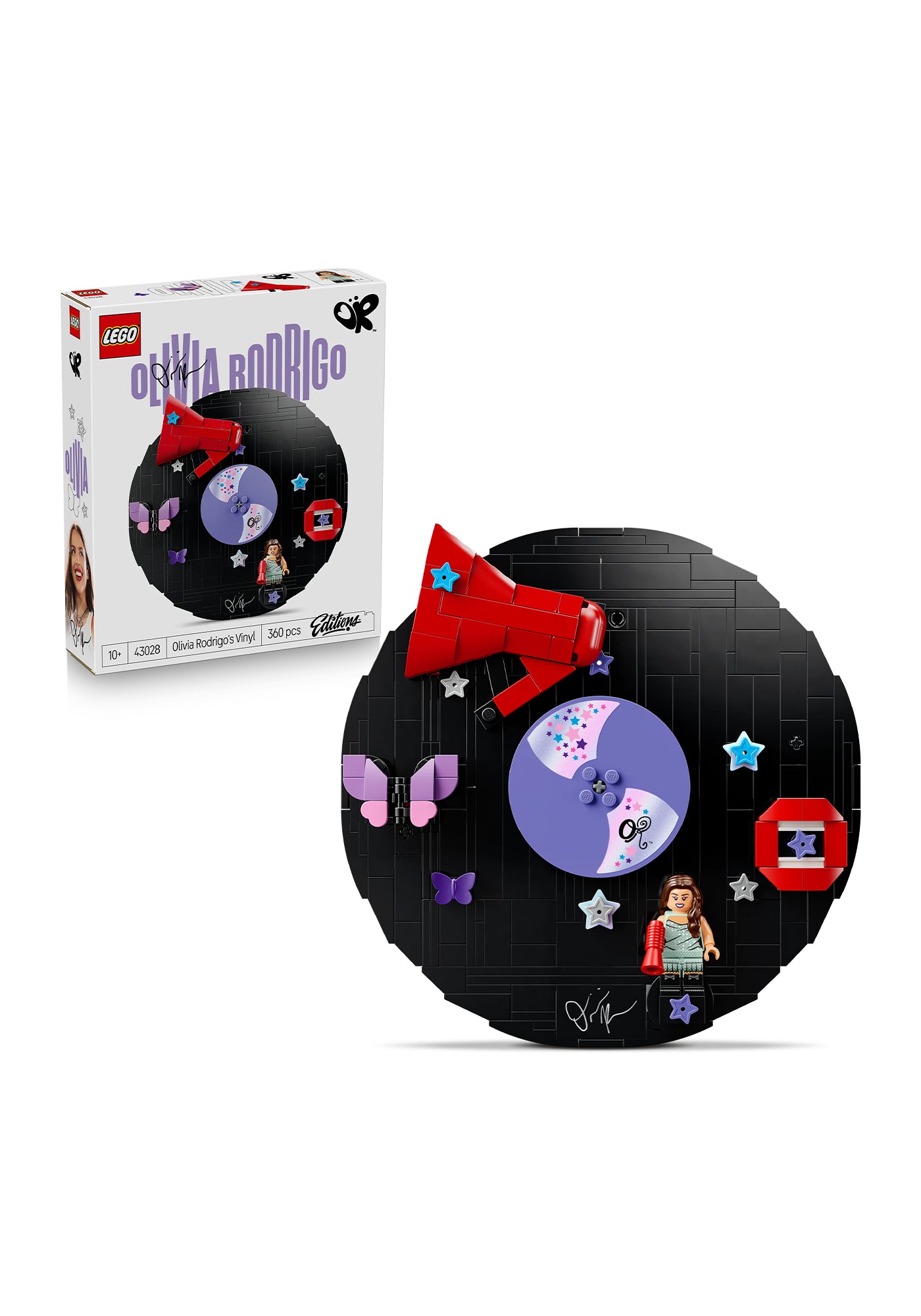 LEGO® Editions Olivia Rodrigo’s Vinyl - Room Decor Set with box