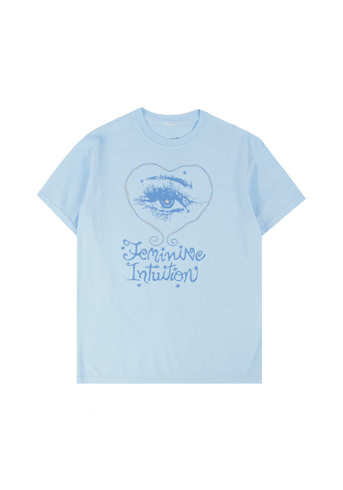 feminine intuition oversized t-shirt front