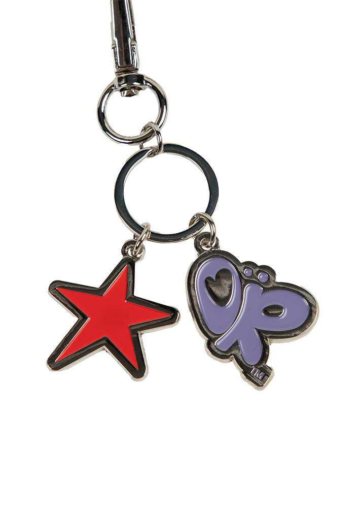 SUAY leopard star plush keychain