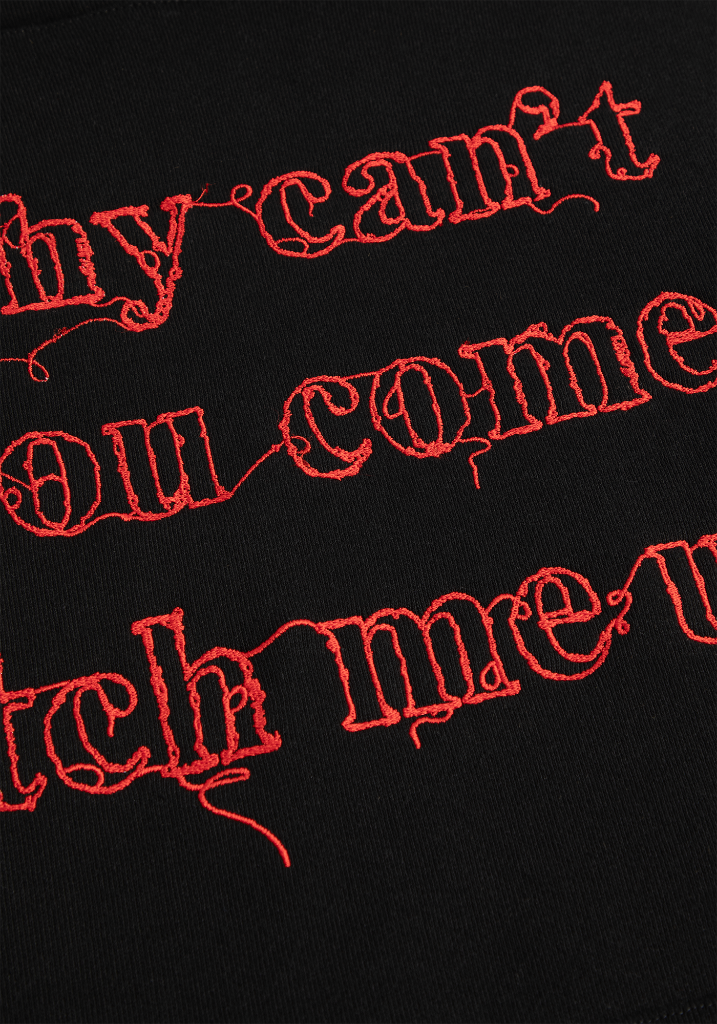 stitch me up embroidered hoodie front detail