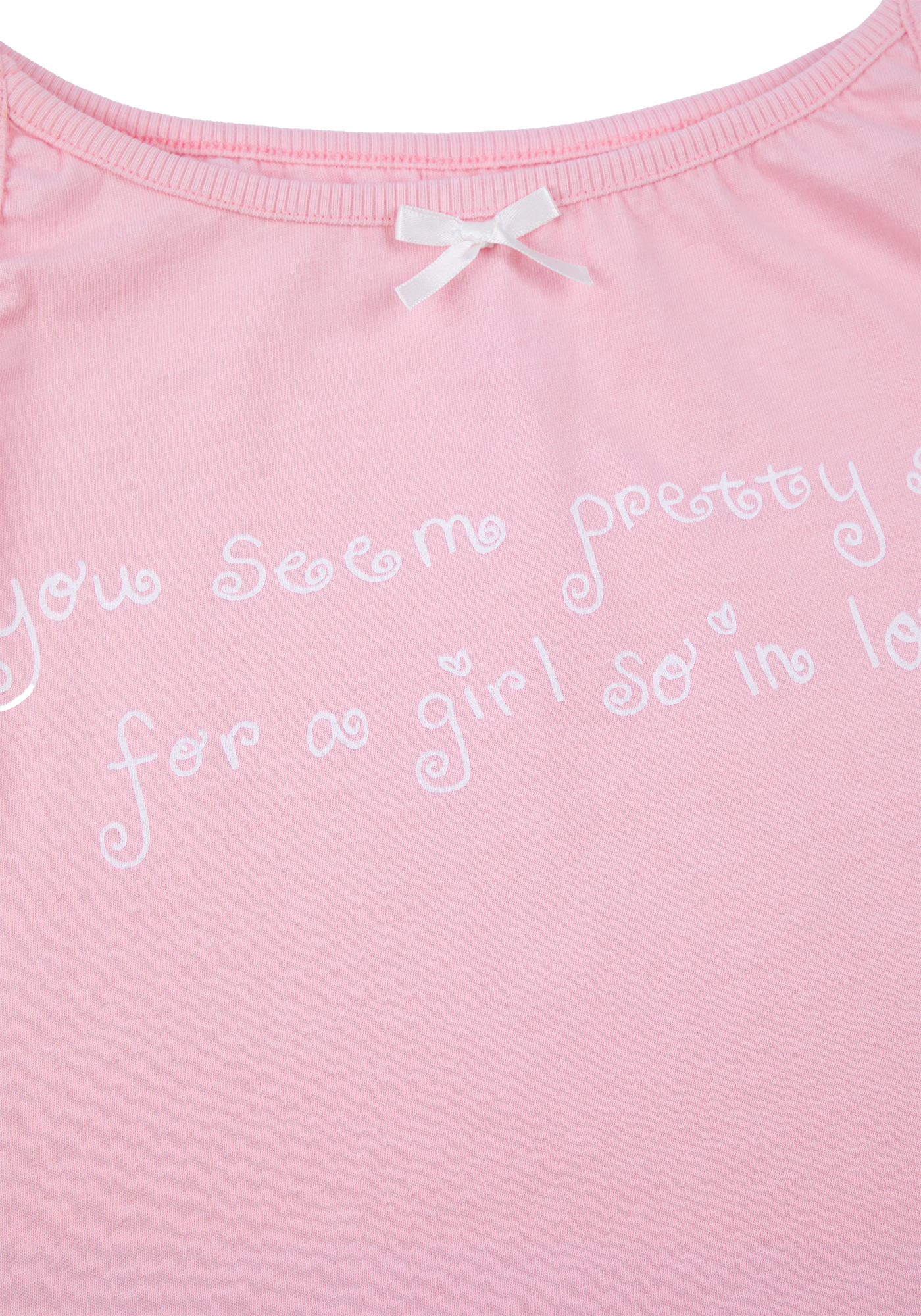 album embroidered women's spaghetti strap tank front detail