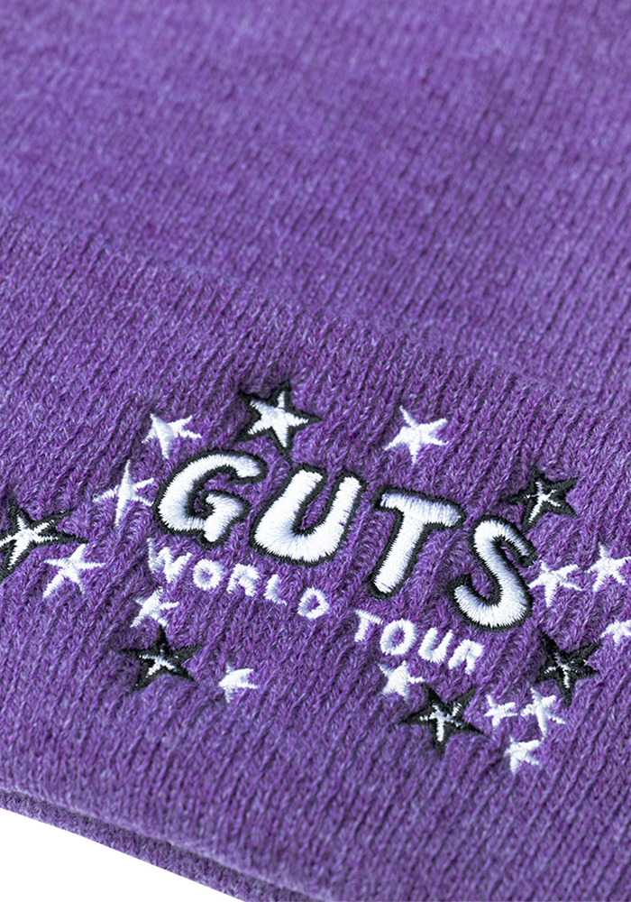 GUTS world tour beanie detail