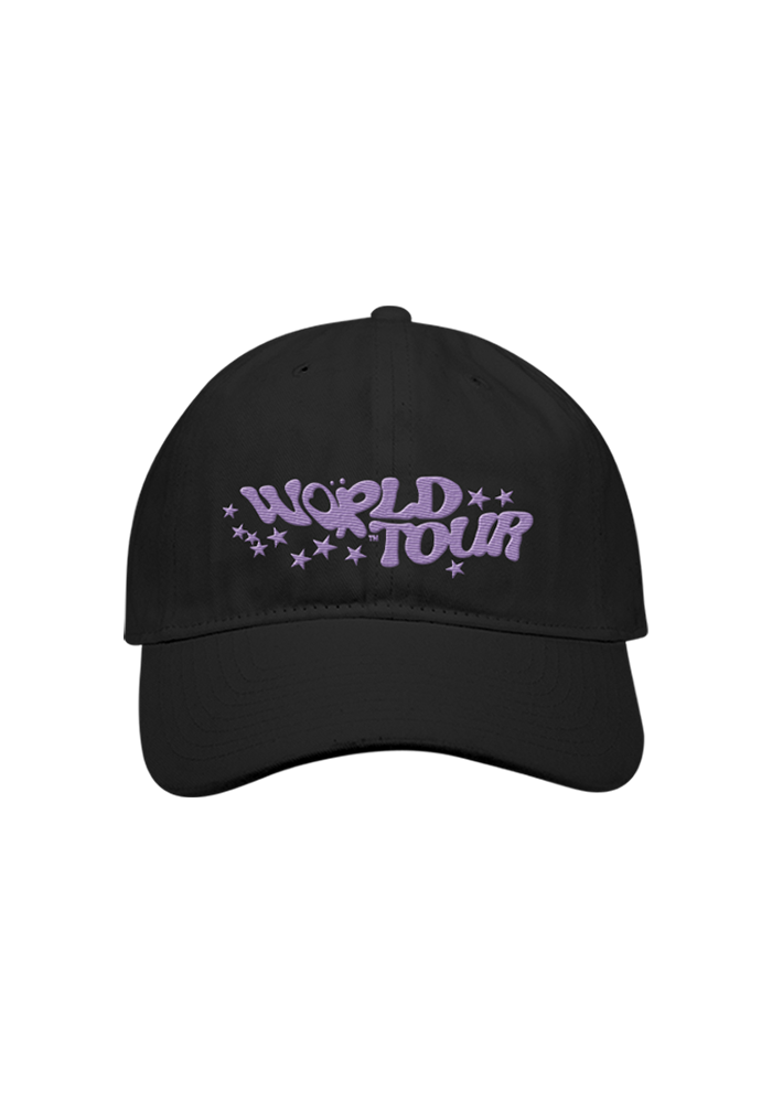 spill ur GUTS live world tour dad hat in black front