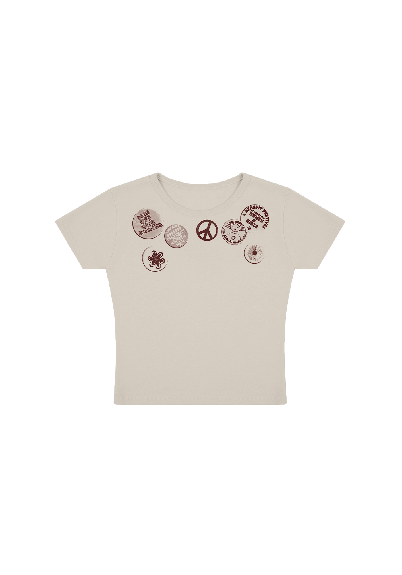 Daisy Chain Fields Pins Baby Tee