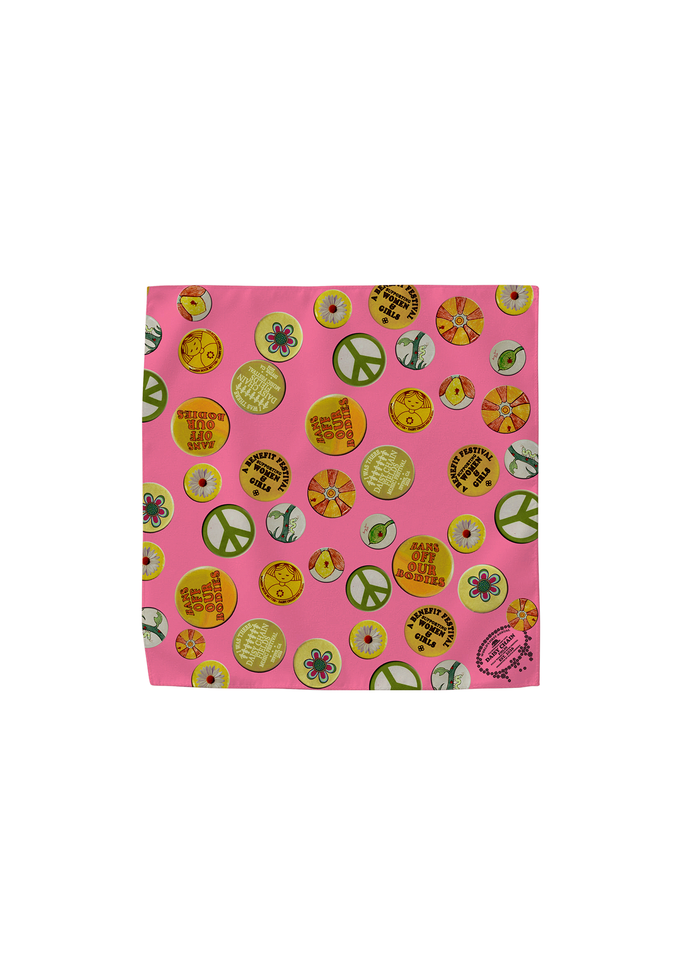 Daisy Chain Pins Bandana