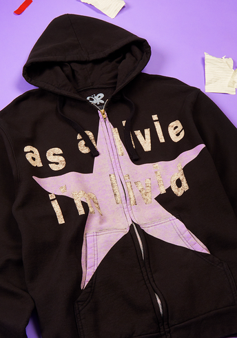 as a livie i'm livid Spotify Fans First zip up hoodie detail