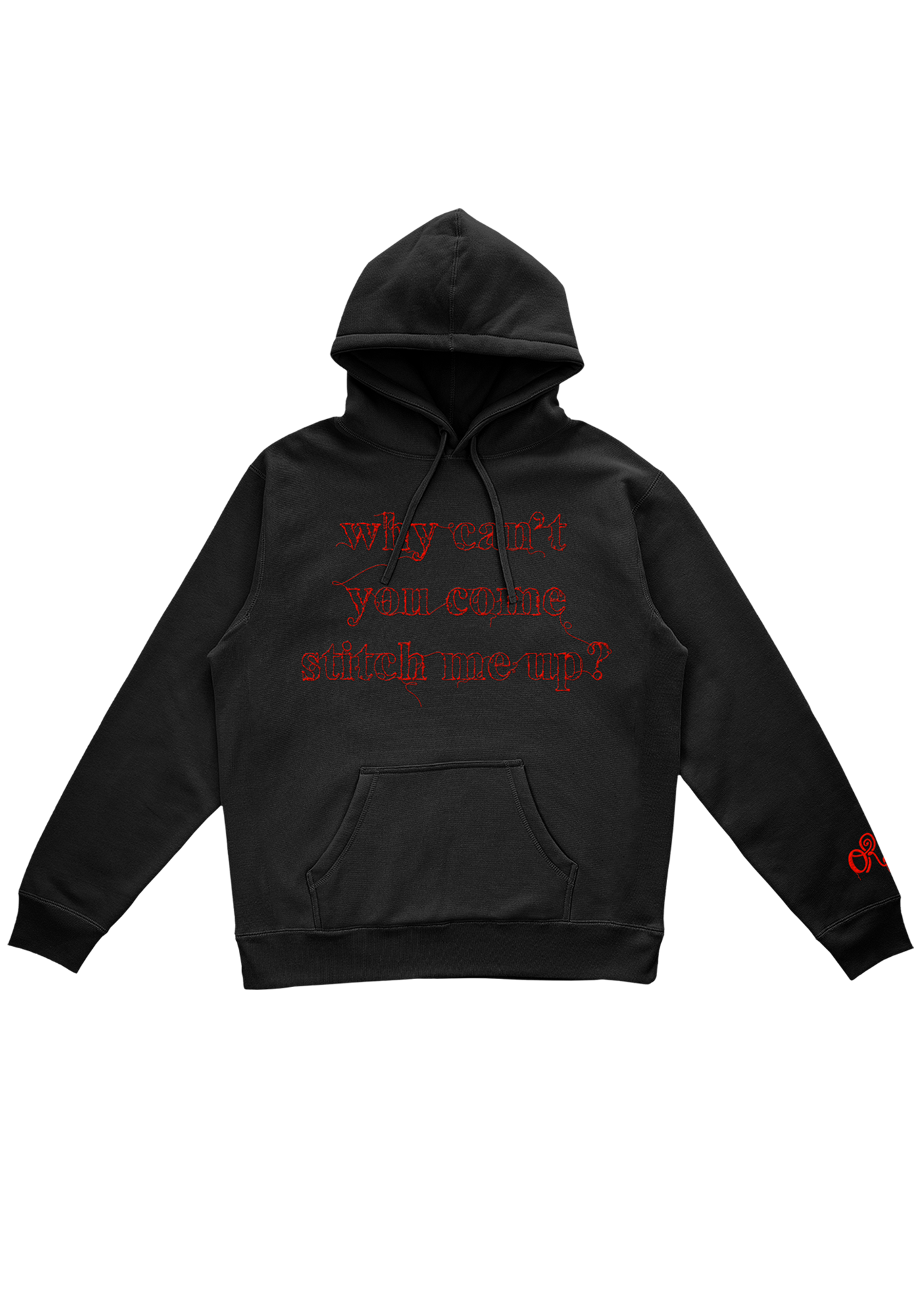 stitch me up embroidered hoodie