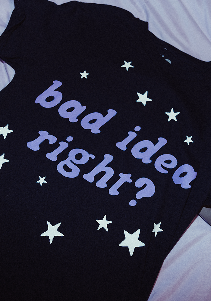 Olivia Rodrigo T-shirts Bad Idea Right? Album Merch Print Tee