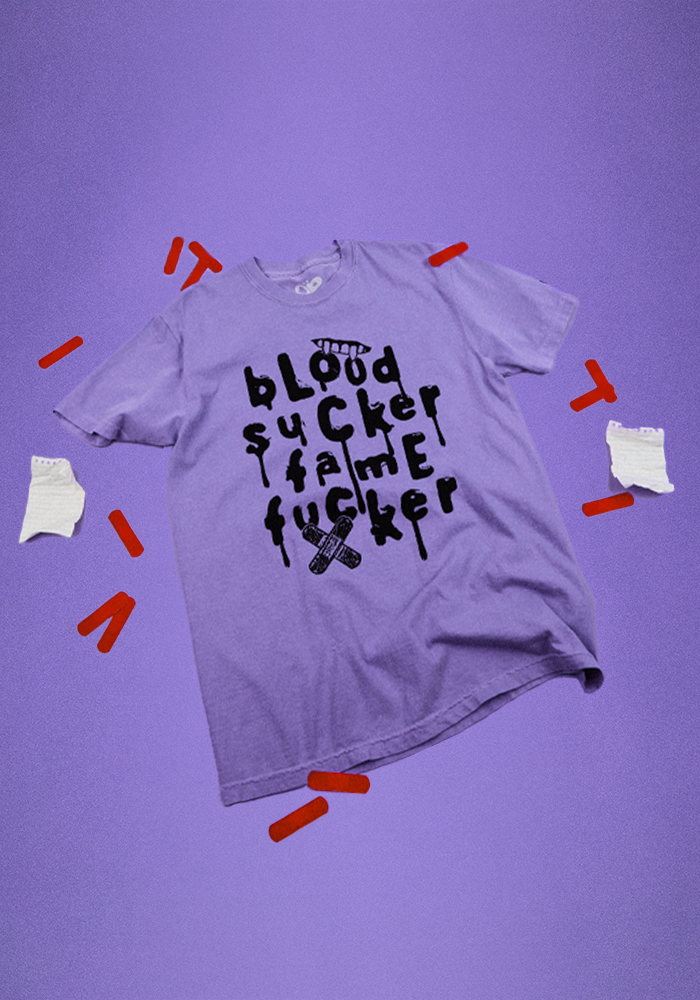 blood sucker fame fucker t-shirt