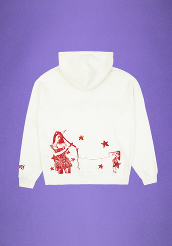 Denim jacket sales with white hoodie