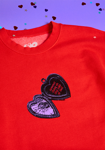 sweetest thing on this side of hell crewneck detail